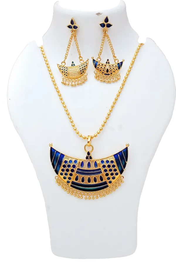 Assamese_Traditional_Blue_Joonbiri_Jewellery_Set_For_Women